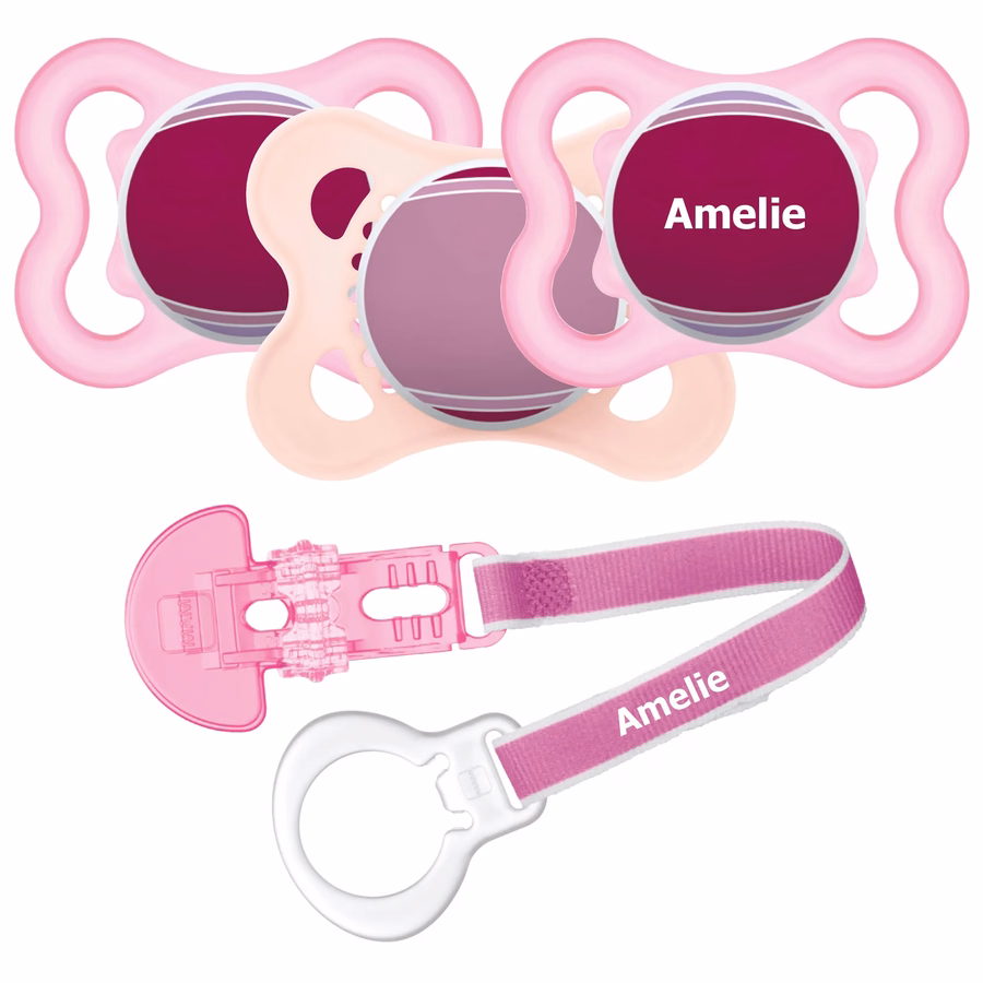 Coffret individuel Mam pour nouveau-né 0+ - Sucette et attache