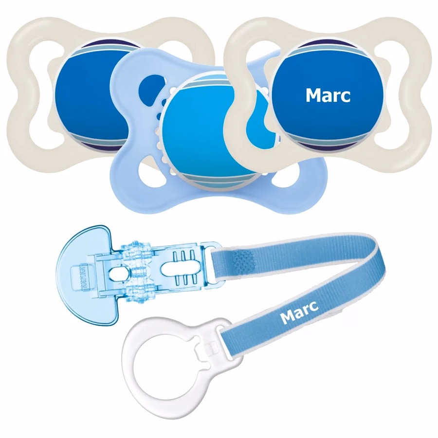 Coffret individuel Mam pour nouveau-né 0+ - Sucette et attache